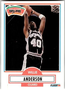 1990-91 Fleer #168 Willie Anderson - Picture 1 of 2