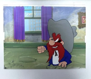 Looney Tunes Yosemite Sam Original Production Cel With Background X Large - Picture 1 of 14