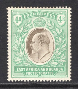 M13708 KUT-East Africa & Uganda Protectorates 1907 SG29 - 4R grey/emerald-green. - Picture 1 of 1