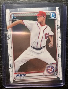 2020 Bowman Draft Chrome Mitchell Parker 1st Washington Nationals #BD-176 MLB