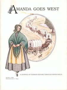 Amanda Goes West Paper Dolls Book 1 Journal Of Fashion History 1983 Mills Ross - Picture 1 of 7