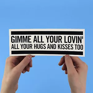 ZZ Top "Gimme All Your Lovin'" sticker! Eliminator, Billy Gibbons 80s rock - Imagen 1 de 3