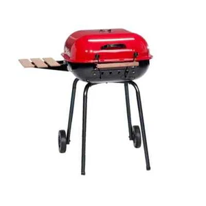 Americana Swinger Holzkohlegrill mit zwei Beistelltischen, rot - Bild 1 von 1