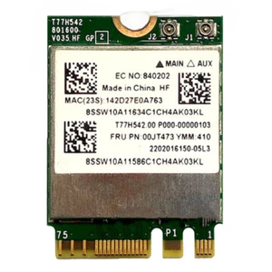 Broadcom BCM943162ZP 00JT473 Wireless N Bluetooth 4.0 NGFF Wifi Card - Picture 1 of 1