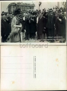 GENOVA CITTA'-REALI SAVOIA INAUGURAZIONE ESPOSIZIONE 1914-FOTOGRAFICA-C61-105 - Picture 1 of 1
