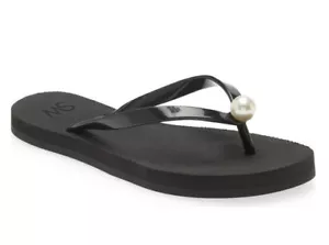 Gorgeous New Stuart Weitzman Pearl Flip Flop Sz 9 - Picture 1 of 8