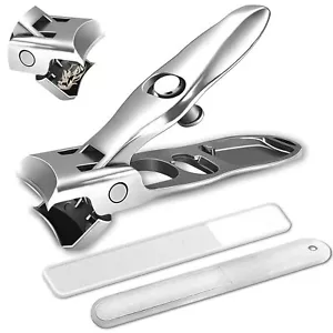 German Nail Clippers for Men Women Thick Nails, Large Wide Jaw Opening Toe Nail - Picture 1 of 6