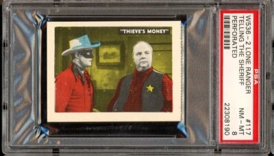 1950-60 W536-2 Lone Ranger Perforated #117 Telling The Sheriff PSA 8 - Image 1 of 2