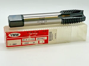 YMW Nuevo Grifo Espiral Punta HSS - 1'- 8NC, GH4, 3FL, 382697 - Imagen 1 de 2