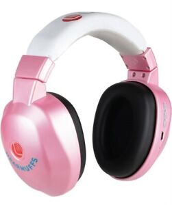 LUCID AUDIO BABY HEAR MUFFS 0-4 PINK AND WHITE NOISE MUFFLE EARMUFFS NEW