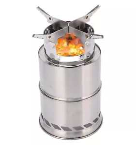 Estufa de leña portátil de supervivencia para camping al aire libre barbacoa estufa de pánico - Imagen 1 de 9