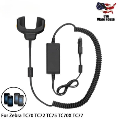 Cable cargador vehículo coche para Zebra TC70 TC72 TC75 TC70X TC77 - CHG-TC7X-CLA1-01 Foto 1 de 4