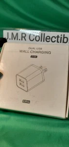 Pack of 6 USB Wall Charger, Dual USB Port Cube Power Plug Adapter, Charger Box - Picture 1 of 12