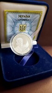 Ukraine 5 hryven Heorhii Berehovyi Silver coin 2011