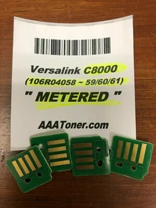 4 x chip tonera ODMIERZONEGO (58 - 59/60/61) do wkładu Xerox VersaLink C8000 - Zdjęcie 1 z 3