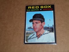 1971 Topps #740 LUIS APARICIO card! RED SOX! HOF!