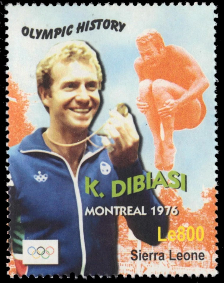 SIERRA LEONA 2653 - Atletas Olímpicos "Klaus Dibiasi, Buceo" (pb42288) Foto 1 de 1