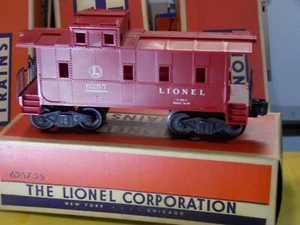 Lionel Postwar Southern Pacific Caboose Maroon 6257 w/ Original Box 1947 - Picture 1 of 9