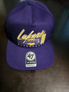 Neu mit Etikett Los Angeles Lakers Mütze offizielle Marke '47 Hitch verstellbar - Bild 1 von 3