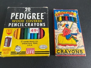 2 Vintage Crusader & Pedigree Buntstifte mit Boxen - Bild 1 von 10