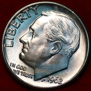 Uncirculated 1962-D Denver Mint Silver Roosevelt Dime - Picture 1 of 2