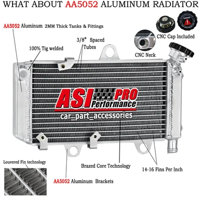 Radiador de aluminio compatible con Yamaha XT660R XT660X 660R XT 660X 2004-2014 5VKE24612900 Foto 1 de 4