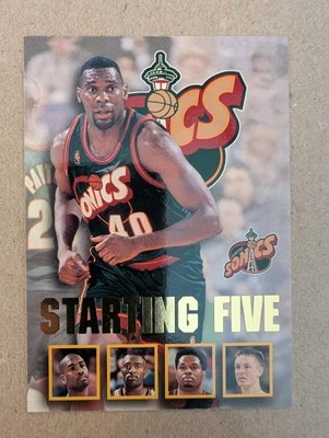 1996-97 NBA Hoops - Starting Five Гэри Пэйтон, Шон Кемп, Детлеф Шремпф #25 - Изображение 1 из 3