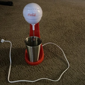 Nostalgia Coca Cola 2 Speed MilkShake Maker Ice Cream Mixer Drink Blender Works - Picture 1 of 10