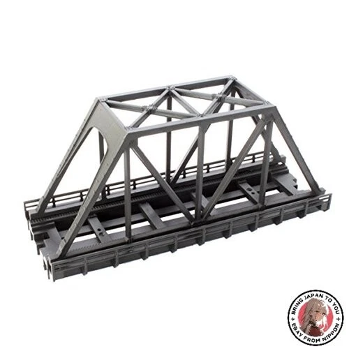 NEW Rokuhan Z gauge R090 Single-wire truss iron bridge short black - Image 1 of 1