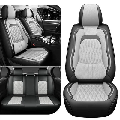 For Chevrolet Silverado GMC 1500 2500HD/3500HD Leather Car Seat Cover Full Set Foto 1 de 4