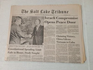 The Salt Lake Tribune Utah March 7 1979 Israeli Compromise Opens Peace Door - Picture 1 of 12