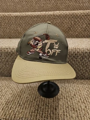 De colección Años 90 Looney Tunes Taz Golf T'ed Off Snapback Sombrero Stock Muerto Nuevo Con Etiquetas Foto 1 de 4