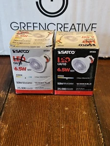 Satco S9382 6.5W =50W MR16 LED 40° Flood 2700K 120V GU10 2 Pack - Picture 1 of 2