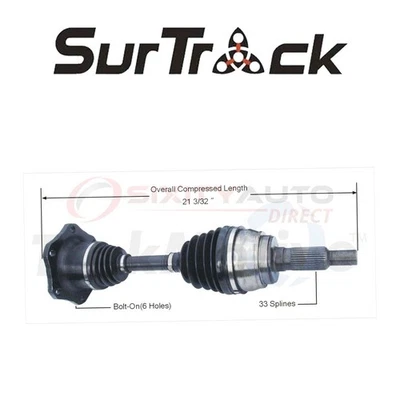 SurTrack CV Axle Shaft for 1995-2006 GMC Yukon 4.8L 5.3L 5.7L 6.0L V8 - fb Foto 1 de 4
