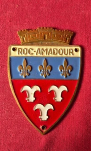ROC - AMADOUR  / badge médaille de calandre en métal peint - Picture 1 of 2