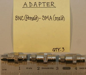 (3) BNC (Buchse) auf SMA (Stecker) Adapter - Bild 1 von 1
