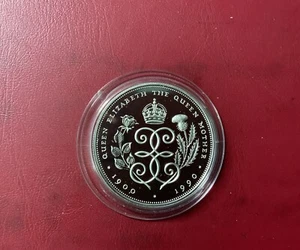 Großbritannien 5 Pfund 1990 Silber PP-90. Geburtstag Königin Elizabeth II. - Bild 1 von 2