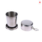1Pcs 75/150/250ml Stainless Steel Folding Cup Retractable Telescopic Cups ZM