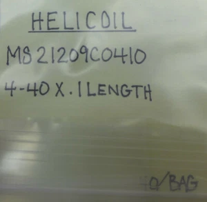 (40) Helicoil 4-40 X .1" MS21209C0410 - Picture 1 of 2