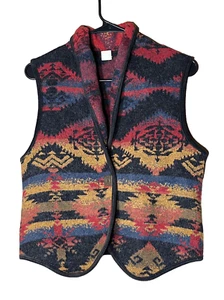 Vintage Nomadic Traders Button Front Western Southwestern Festival Vest - Picture 1 of 6