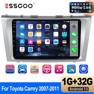Android 13 Apple CarPlay GPS Navi For Toyota Camry 2007-2011 Car Stereo Radio BT - Picture 1 of 12