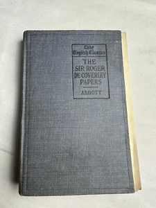 VINTAGE BOOK FROM 1898  THE SIR ROGER DE COVERLEY PAPERS FROM THE SPECTATOR - Picture 1 of 8