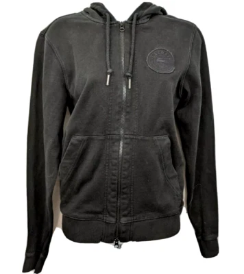 Sudadera con capucha Lacoste Live para mujer talla XS negra cremallera completa Foto 1 de 4