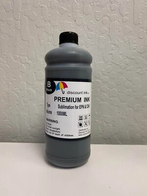  Sublimation Ink 1000ml Black Refill Epson ET-2760 2720 4700 3760 4760 WF7720 - Image 1 of 4