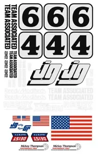 Team Associated Vintage RC10 Classic Replacement Boxart Decal Sheet JG - Picture 1 of 1