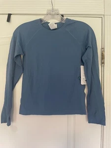Neu mit Etikett Athleta Mädchen blau Power Up Langarmshirt Größe Medium 8-10 - Bild 1 von 5