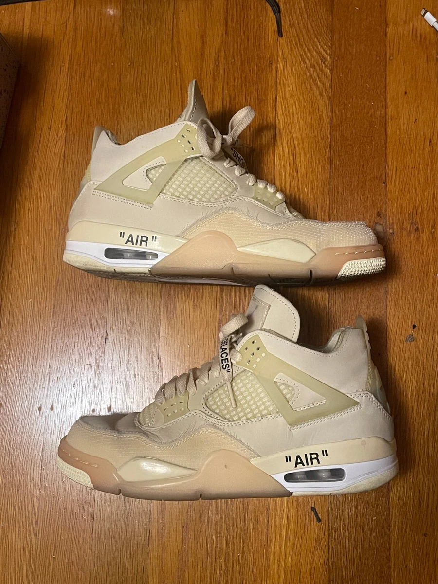 NIKE off-white Air Jordan 4 スニーカー　26cm ナイキ AIR JORDAN 4 OFFWHITE × AJ4 26.0cm - メルカリ