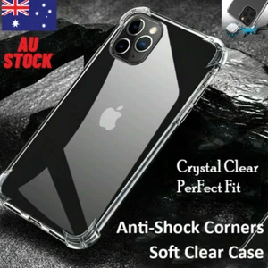 Case For iPhone 13 12 Pro Max Mini Clear Shockproof Bumper Back Cover Soft AU - Picture 1 of 12