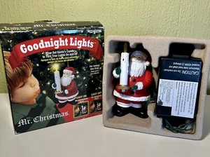 Mr Christmas Goodnight Lights Blow Out Santa's Candle To Turn Tree Lights On Off - Picture 1 of 11