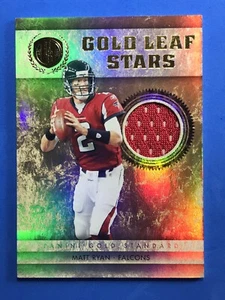 2011 Gold Standard Gold Leaf Stars Materials Jersey Patch Matt Ryan 81/99 #11 - Picture 1 of 3